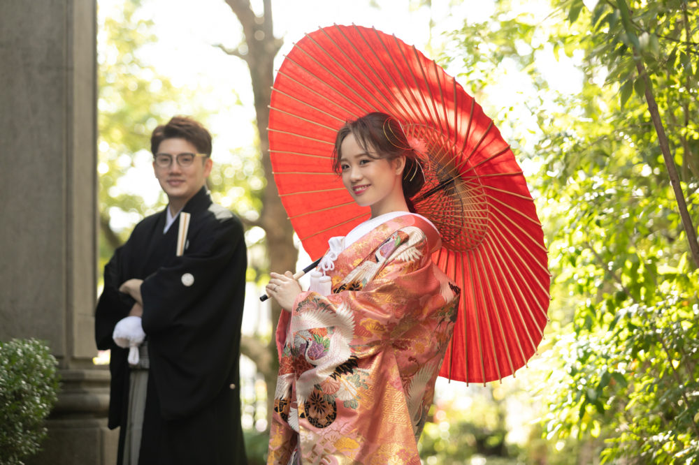 【日本の伝統衣裳】和装前撮りでロケーションフォト
