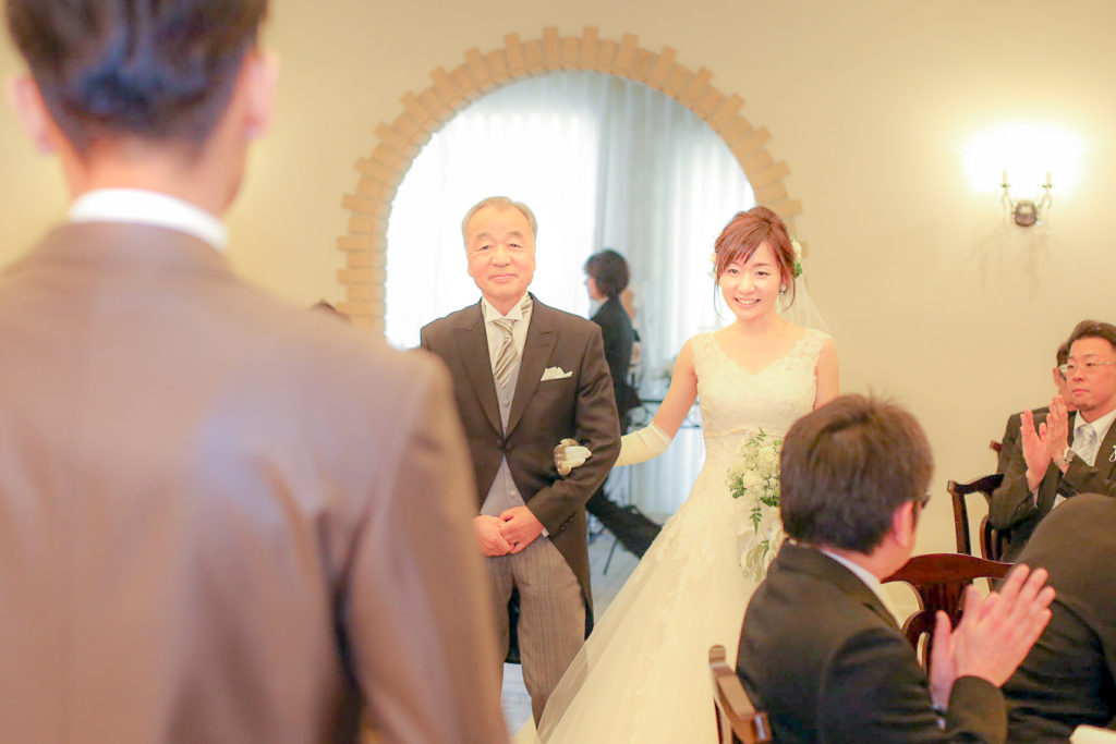 幸せをもらった1日 神前式とアットホームパーティ 福山市のチャペル結婚式場 南蔵王 聖ペトロ教会
